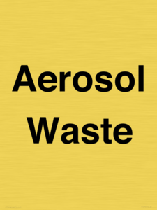 Aerosol Waste